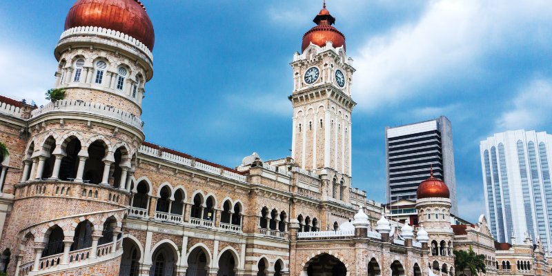 Buildings in Malaysia's metropolitan business hub, Kuala Lumpur