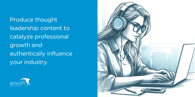 Create thought leadership content for LinkedIn growth.